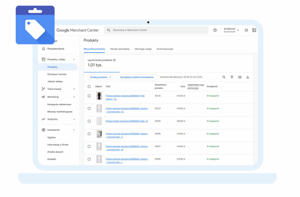 Integracja WooCommerce z Google Merchant Center