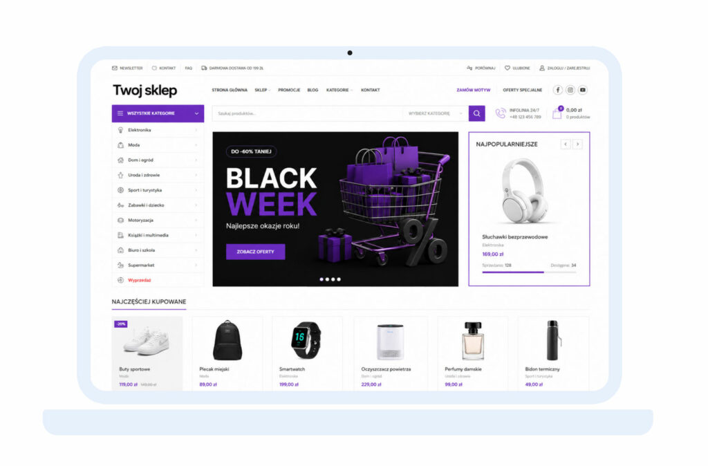 Sklep internetowy WooCommerce — gotowy do sprzedaży 10