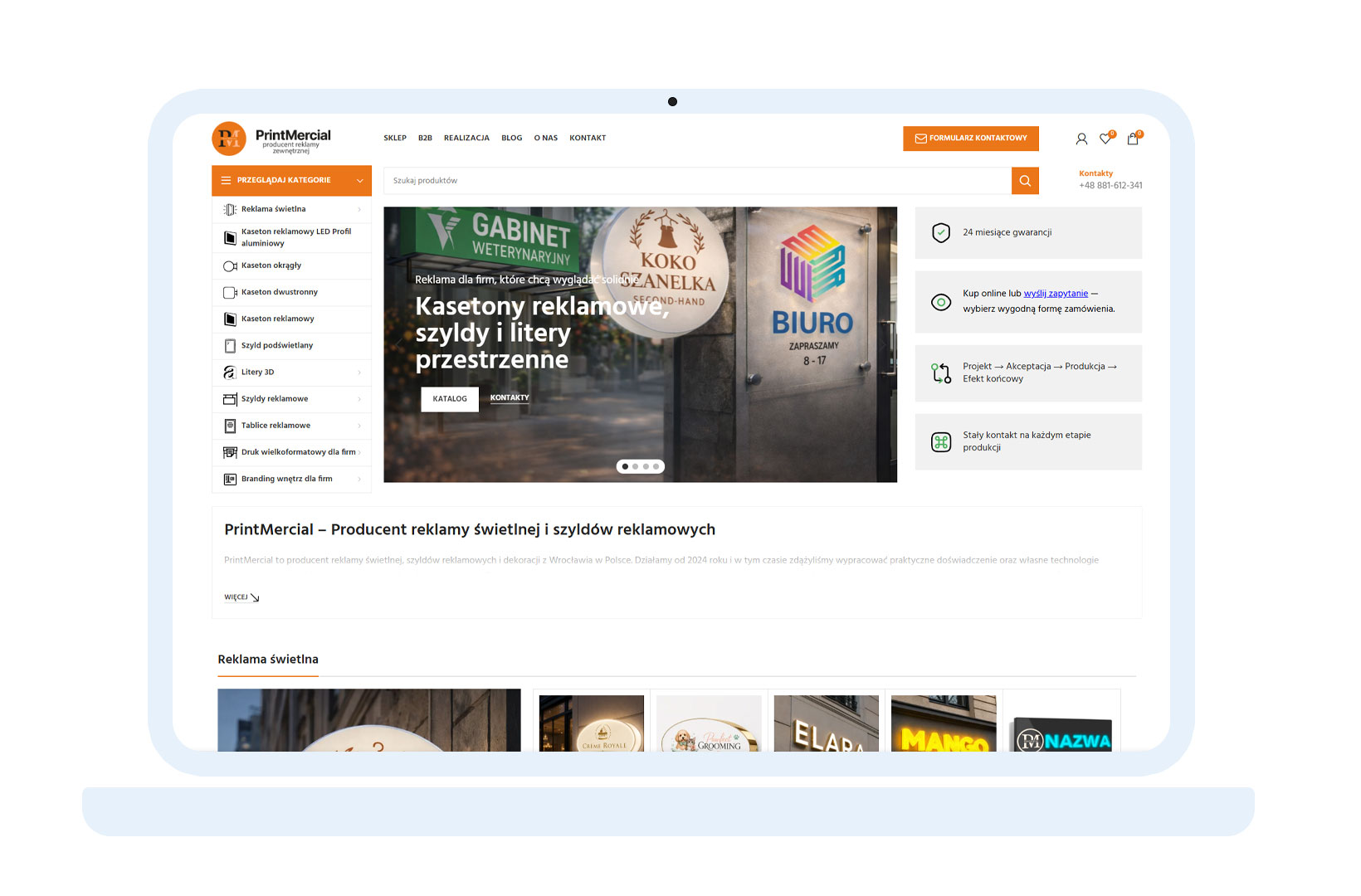 Sklep internetowy dla producenta — sprzedaż bezpośrednia B2C i B2B bez pośredników Sklep internetowy dla producenta — sprzedaż bezpośrednia B2C i B2B bez pośredników