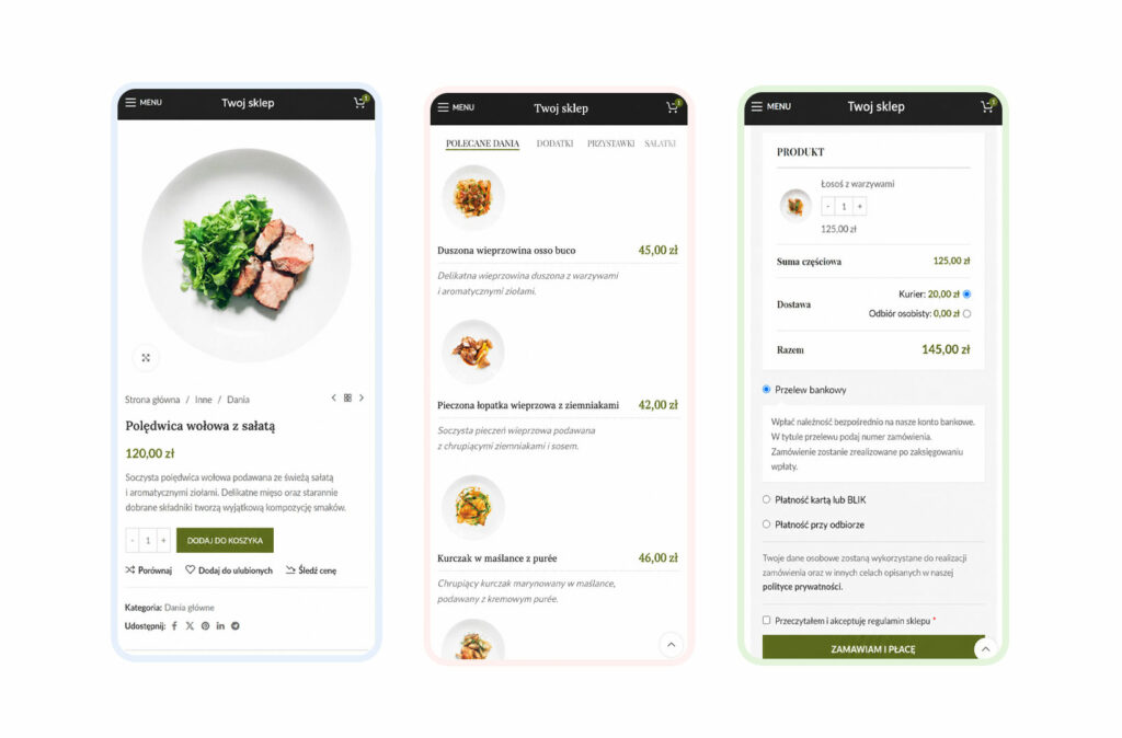Sklep internetowy dla restauracji i kawiarni — zamówienia online, dostawa i odbiór osobisty 5